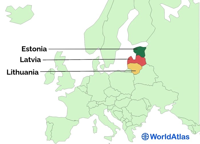 Map estonia latvia lithuania baltic states stock political alamy