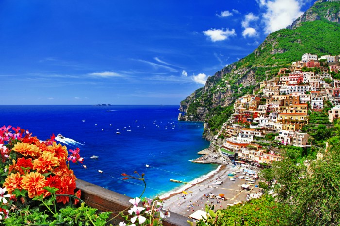 Amalfi coast beach italy panorama beautiful seaside very traveldigg via